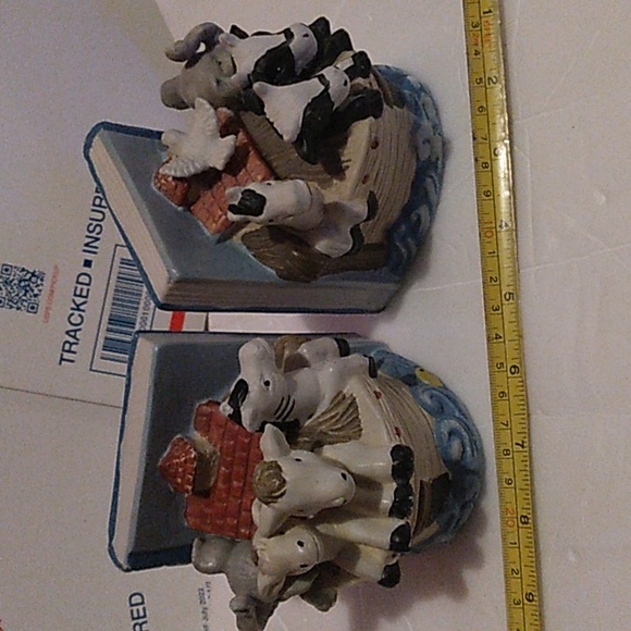 Noah's ark small ceramic bookends - Picture 1 of 9